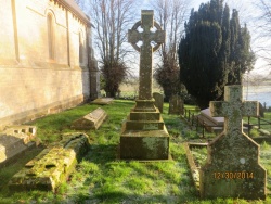 84. FELIX LAURENT Vicar of Saleby and for 19 years Curate of this parish died 13th April 1878 aged 84