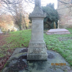 118. (Pillar)- CAROLINE wife of T.A.Colls daughter of J.Young of Ailby after 10 months of married life. Born November 23rd 1841 died April 23rd 1868 MARY wife of T.A. OLLS L.S.O. born 2oth September 1839 died 29th November 1912