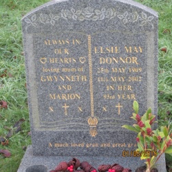 138. ELSIE MAY DONNER died 11th May 2002 92 years