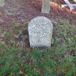 30. (broken stone fallen over) In memory of GEOFFREY CHRISTOPHER ALDER born 5th August 1875 died 7th december 1875