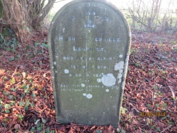 34. In loving memory of HUGH SOMERVILNE LANPHIER who died at Alford 16th November 1874 aged 9 years