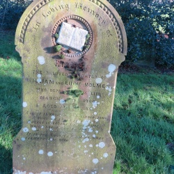 46. ELIZA the beloved daughter of WILLIAM and LUCY HOLMES WHO departed this life March 28th 1900 aged 26 years