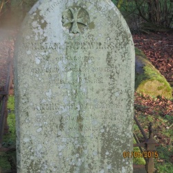 49. In affectionate remembrance of WILLIAM TATE WILLSON of Alford who died January 16th 1877 aged 68 years, also of ANNIE wife of the above who died August 24th 1877 aged 64 years