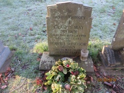 110. GLADYS MAY BROWN died 28th March 1980 aged 80 years ROBERT WINDSOR BROWN died lst March 1981 aged 88 years