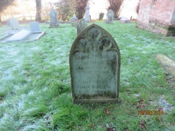 9. In memory of JAMES BRADLEY of ALford who died October 5th 1847 aged 74 years. Also of ILEY wife of James Bradley who died June 9th 1831 (?51) aged 49 years?