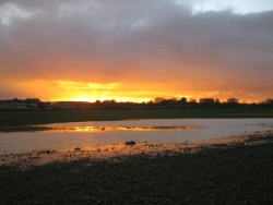 Sunset over Rigsby Xmas day 2012